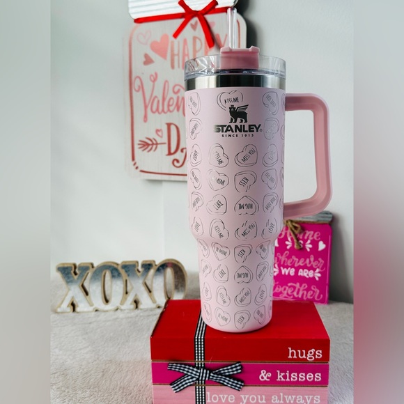 💕Engraved Petal OG 40oz Valentine's Day Stanley💕 - Picture 1 of 14